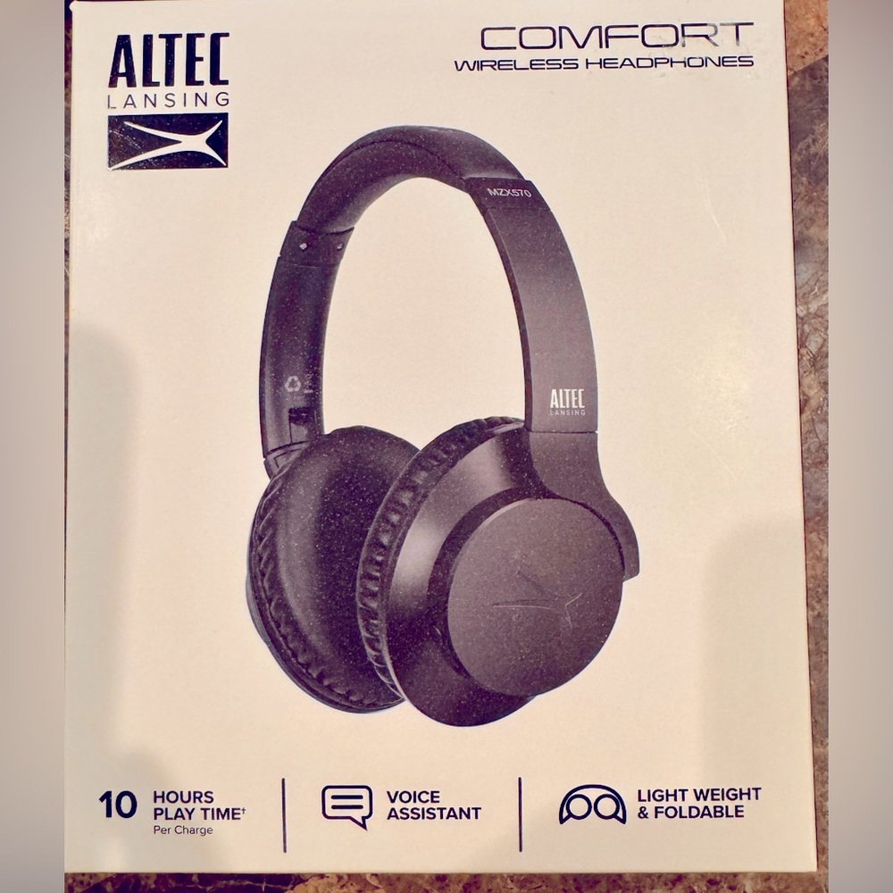 Altec Lansing Comfort Q Bluetooth Headphones, Very Comfortable, 30 Ft. Wireless